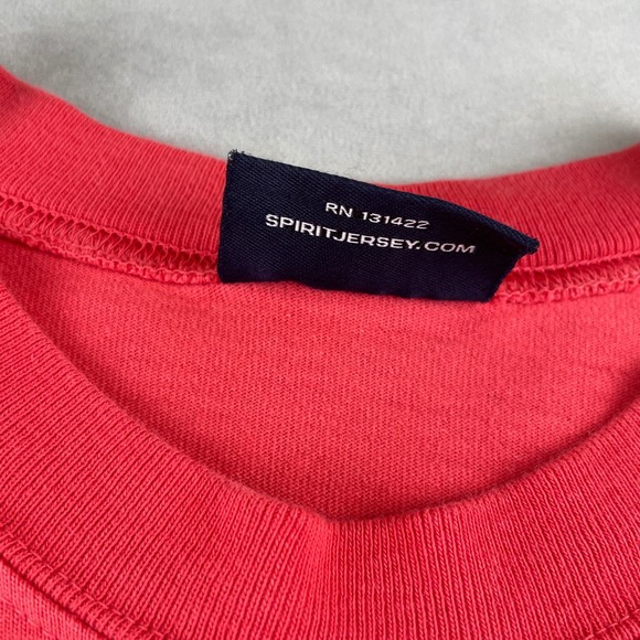 Spirit Jersey Red Core Essential L/S Oversized Bright T Shirt Sweatshirt Top L - Picture 7 of 8